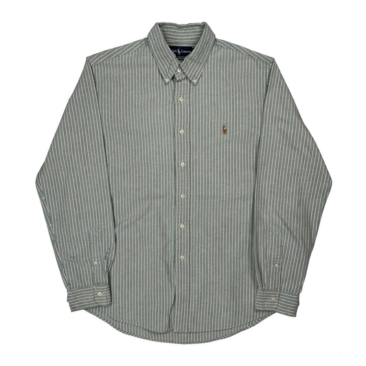 Vintage Ralph Lauren Striped Shirt - Large Green Cotton