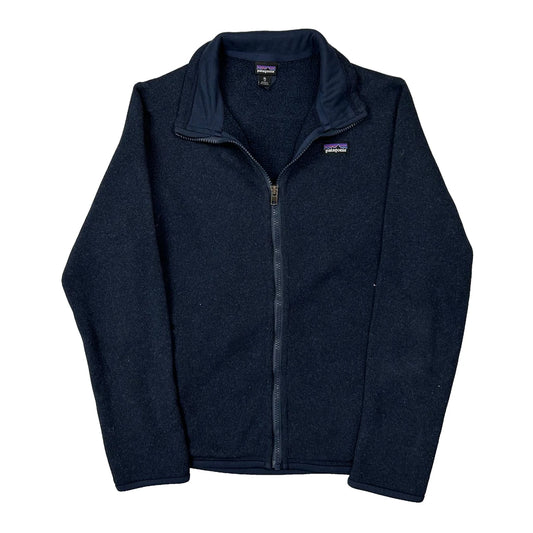 Vintage Patagonia Fleece Jacket - XL Navy Polyester