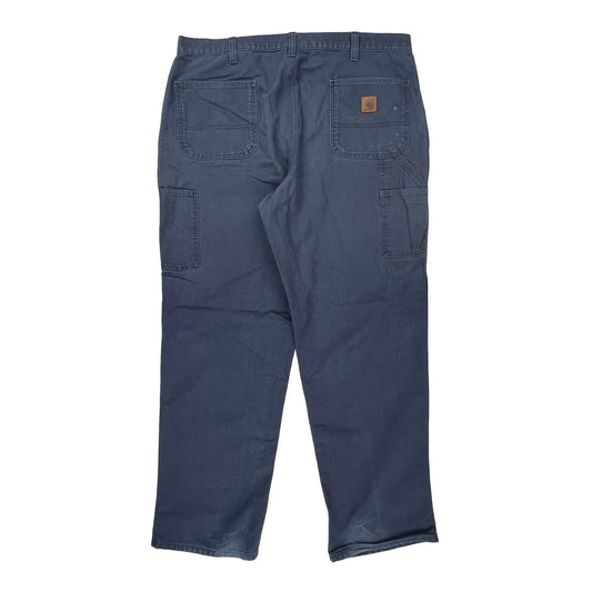 Carhartt Carpenter Trousers - 38W 31L Blue Cotton
