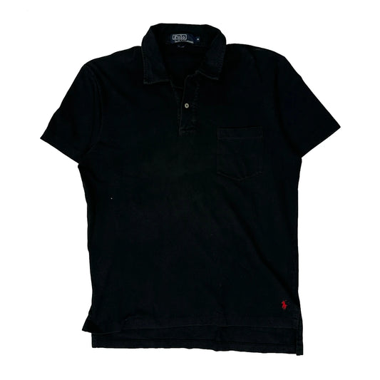Polo By Ralph Lauren Polo Shirt - Medium Black Cotton