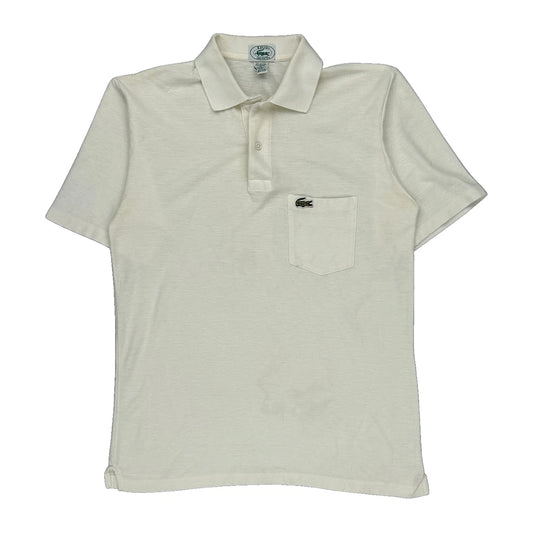 Izod Lacoste Polo Shirt - Medium White Cotton Blend