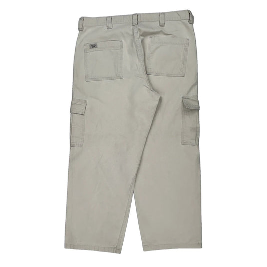 Wrangler Cargo Trousers - 36W 30L Beige Cotton