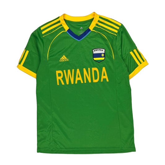 Rwanda Adidas Football Football Shirt - Large Green Polyester