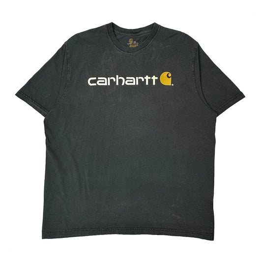 Vintage Carhartt Spellout T-Shirt - 2XL Black Cotton