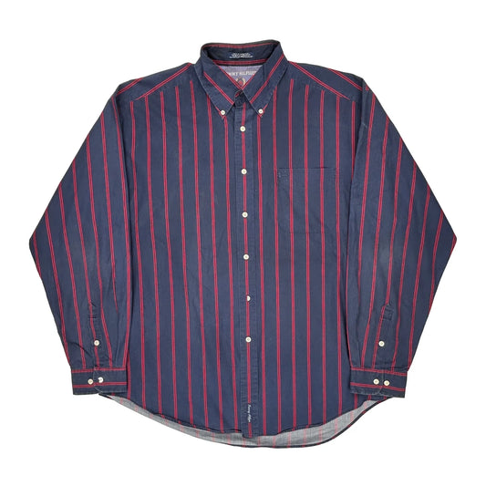 Tommy Hilfiger Striped Shirt - XL Blue Cotton
