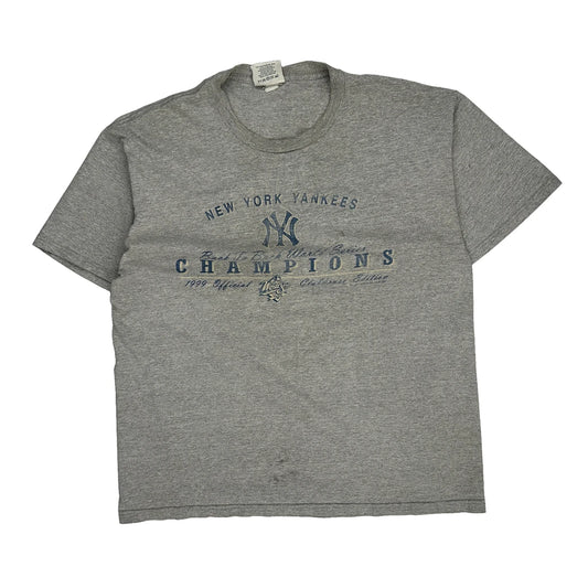 New York Yankees Lee Sport Mlb T-Shirt - XL Grey Cotton