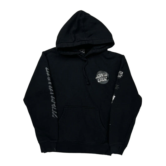 Santa Cruz Graphic Hoodie - Small Black Cotton