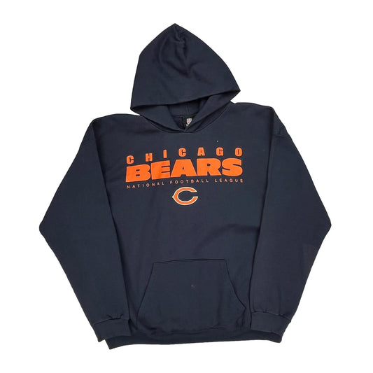 Chicago Bears Nfl Hoodie - 2XL Navy Cotton