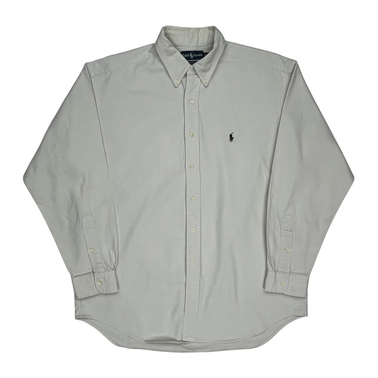 Vintage Ralph Lauren Shirt - Large Cream Cotton