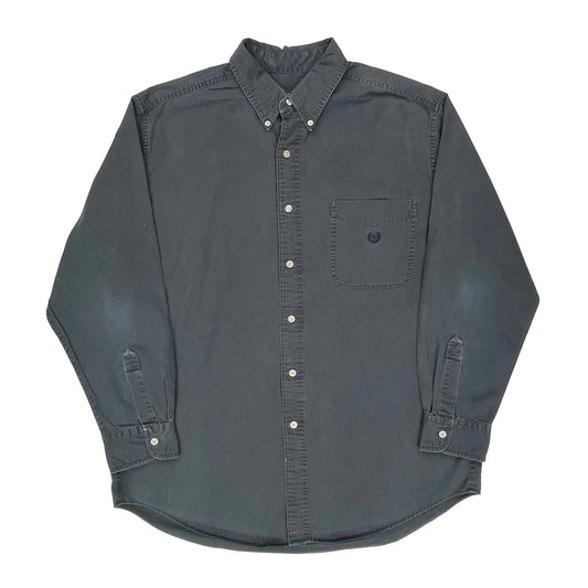 Chaps Ralph Lauren Shirt - Large Grey Cotton