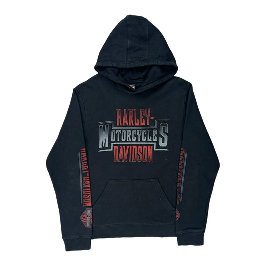 Harley Davidson Hoodie - Medium Black Cotton
