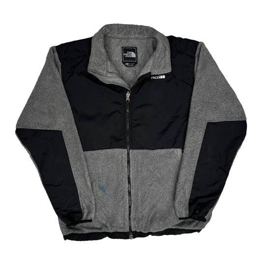 Boys The North Face Denali Fleece Jacket - XL Grey Polyester