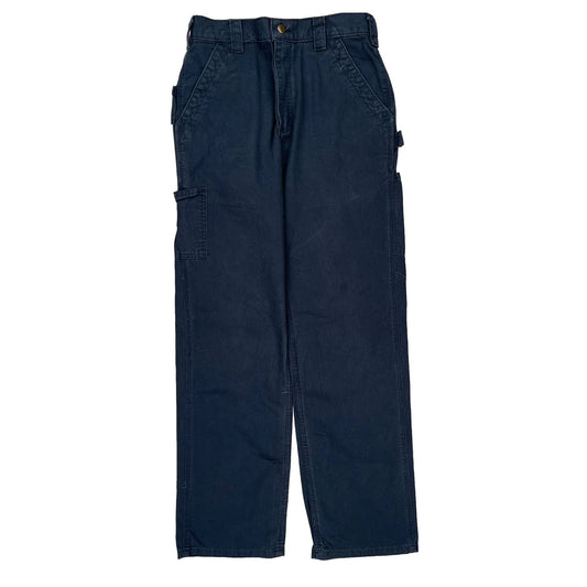 Carhartt Carpenter Trousers - 30W 32L Navy Cotton