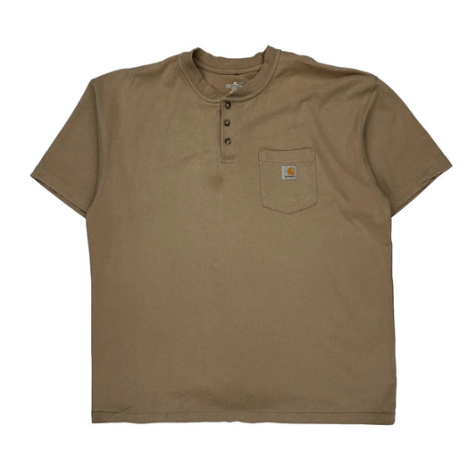 Carhartt T-Shirt - 2XL Beige Cotton