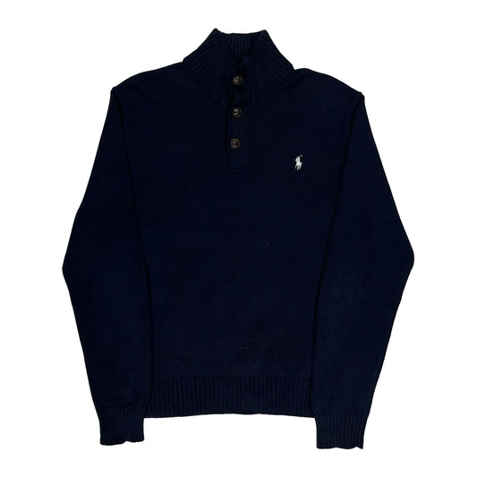 Polo By Ralph Lauren Jumper - Large Navy Cotton