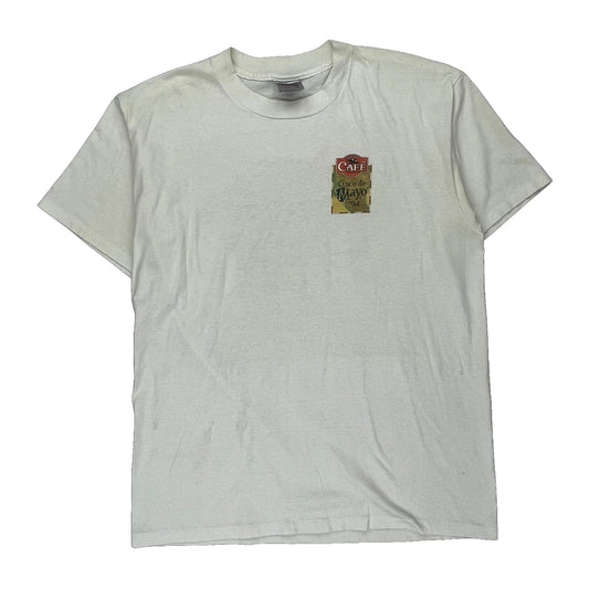 Cinco De Mayo 1994 Wisconsin Oneita Single Stitch T-Shirt - XL White Cotton Blend