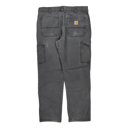 Carhartt Double Knee Carpenter Trousers - 36W 32L Grey Cotton