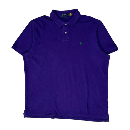 Polo By Ralph Lauren Polo Shirt - XL Purple Cotton