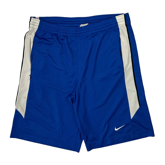 Vintage Dri-Fit Nike Sport Shorts - Large Blue Polyester