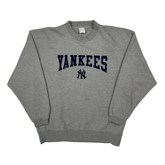 Yankees Adidas College Sweatshirt - Medium Grey Cotton