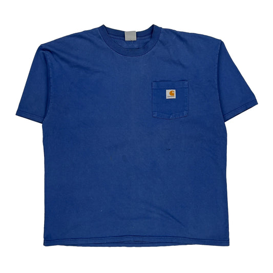 Carhartt T-Shirt - XL Blue Cotton
