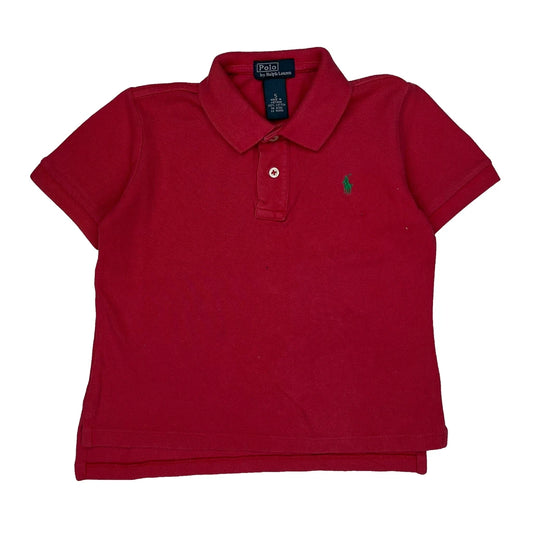Age 5 Polo By Ralph Lauren Polo Shirt - XS Red Cotton