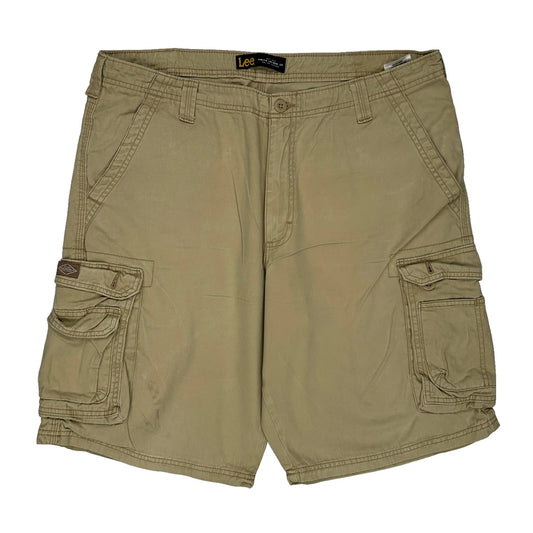 Lee Cargo Cargo Shorts - 38W 10L Beige Cotton