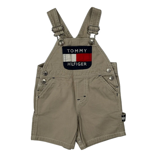 Age 6-12M Tommy Hilfiger Dungarees - 2XS Beige Cotton