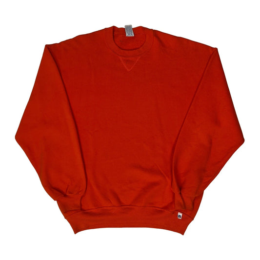 Made In USA Russell Athletic Sweatshirt - XL Orange Cotton