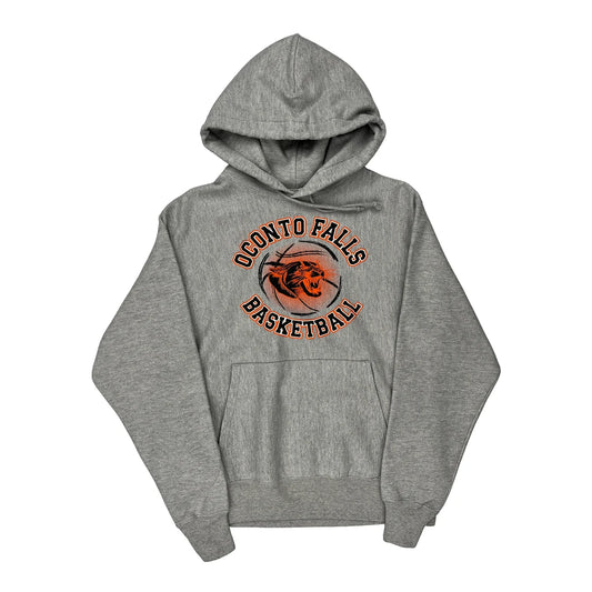 Reverse Weave Champion Hoodie - Medium Grey Cotton Blend