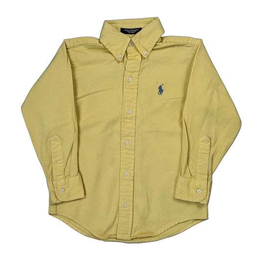 Age 5 Polo By Ralph Lauren Shirt - Small Yellow Cotton