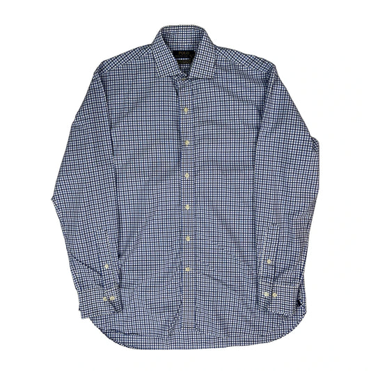 Polo By Ralph Lauren Checked Shirt - Medium Blue Cotton