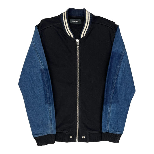 Diesel Bomber Jacket - Large Black Cotton