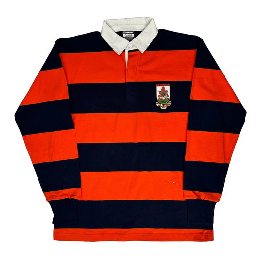 Bermuda Crest Barbarian Striped Rugby Shirt - XL Navy Cotton