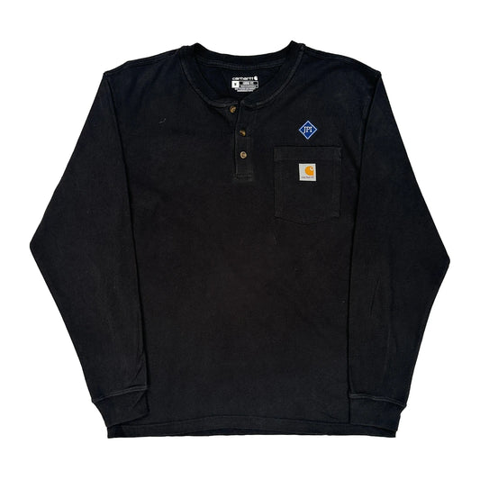 Jpi Carhartt Long Sleeve T-Shirt - Medium Black Cotton