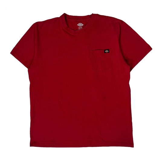 Dickies Tall T-Shirt - XL Red Cotton