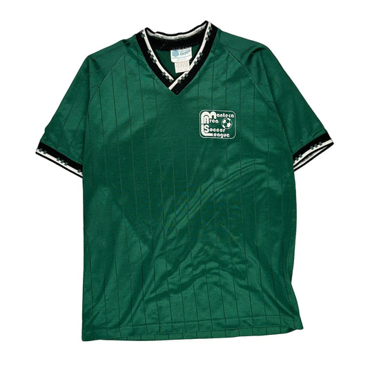 1980S Made In California Soccer Select Football Shirt - Medium Green Polyester