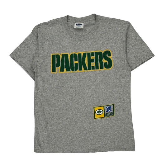 Green Bay Packers Csa Nfl T-Shirt - Large Grey Cotton