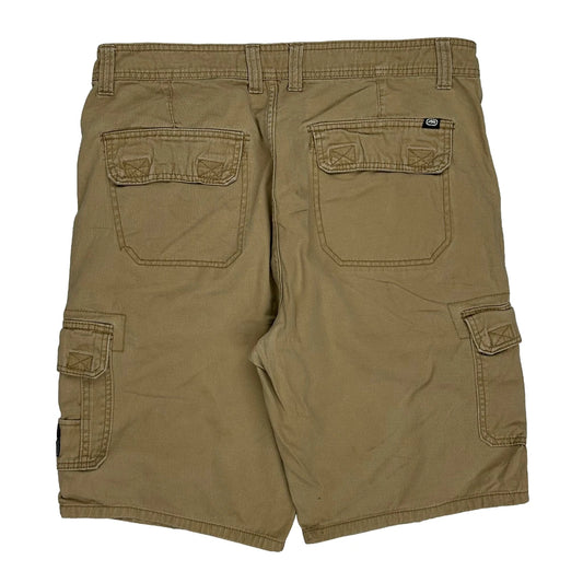 Ecko Unltd Baggy Cargo Shorts - 36W 12L Khaki Cotton