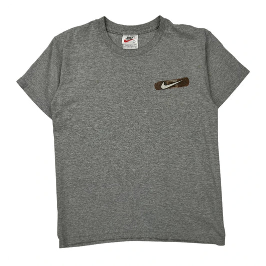 Made In USA Nike T-Shirt - Large Grey Cotton