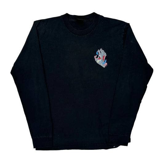Santa Cruz Long Sleeve T-Shirt - Small Black Cotton