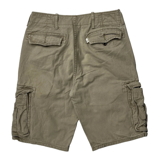 Vintage American Eagle Cargo Shorts - 29W 10L Khaki Cotton