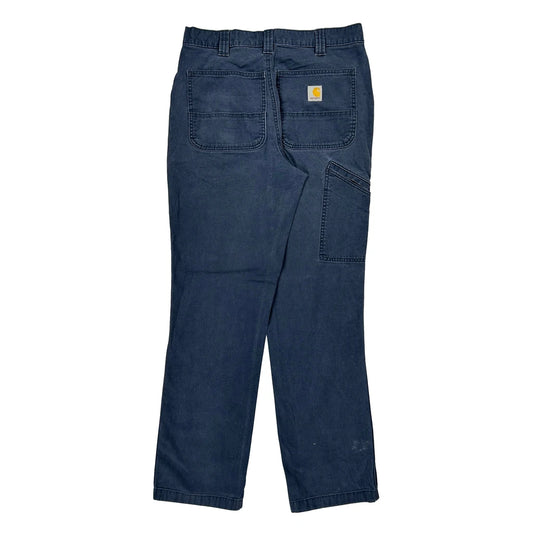 Carhartt Carpenter Trousers - 30W 32L Blue Cotton