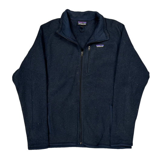 Patagonia Fleece Jacket - Large Navy Polyester