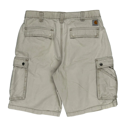 Carhartt Cargo Shorts - 32W 11L Beige Cotton