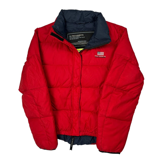 Vintage Polo By Ralph Lauren Puffer - Small Red Polyester