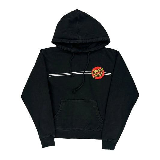Santa Cruz Graphic Hoodie - Medium Black Cotton