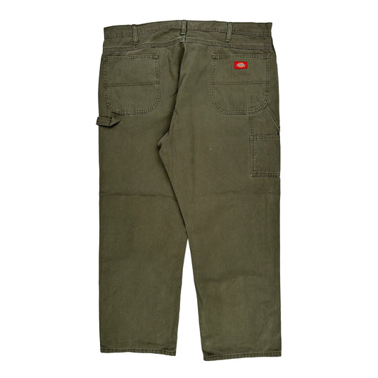 Dickies Carpenter Trousers - 42W 30L Green Cotton