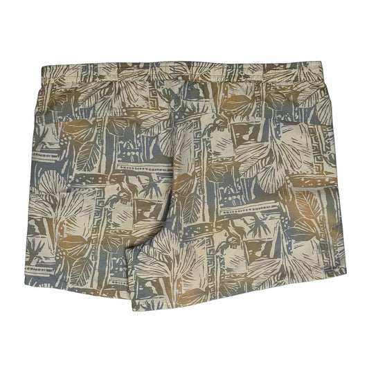 Patagonia Floral Shorts - Small Beige Nylon