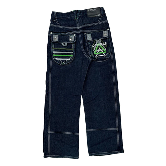 Rocawear Cargo Jeans - 26W UK 6 Dark Wash Denim